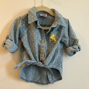Star Patterned Button Shirt- 24Months